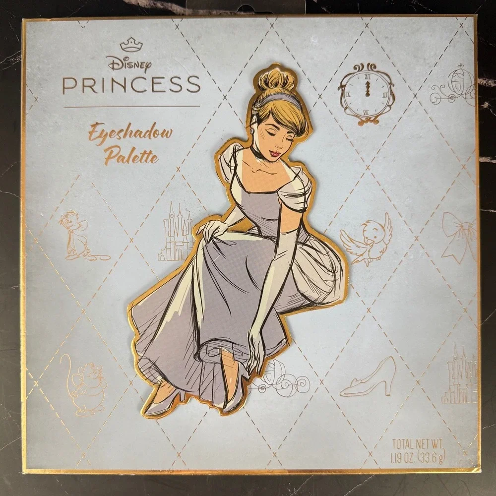 NEW‎ Disney Princess Cinderella LARGE Eyeshadow Highlighter Blush Palette